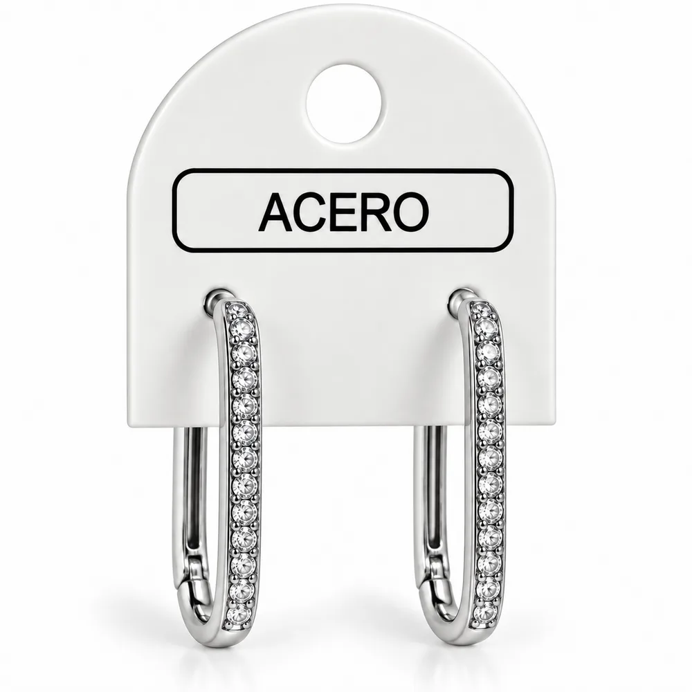 Aros argolla con stras